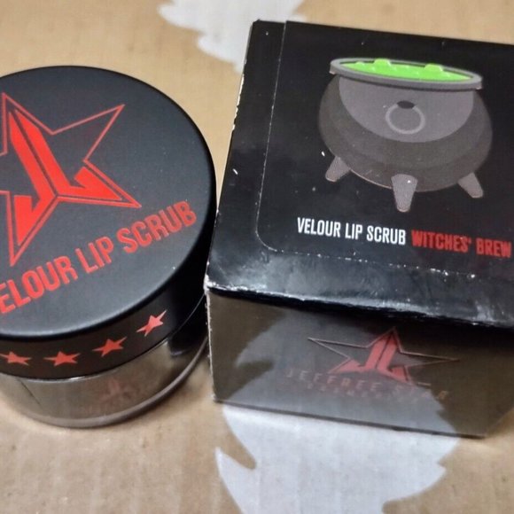Jeffree Star Cosmetics Velour Lip Scrub Witches Brew Halloween Limited Ed ~ New - Picture 4 of 5